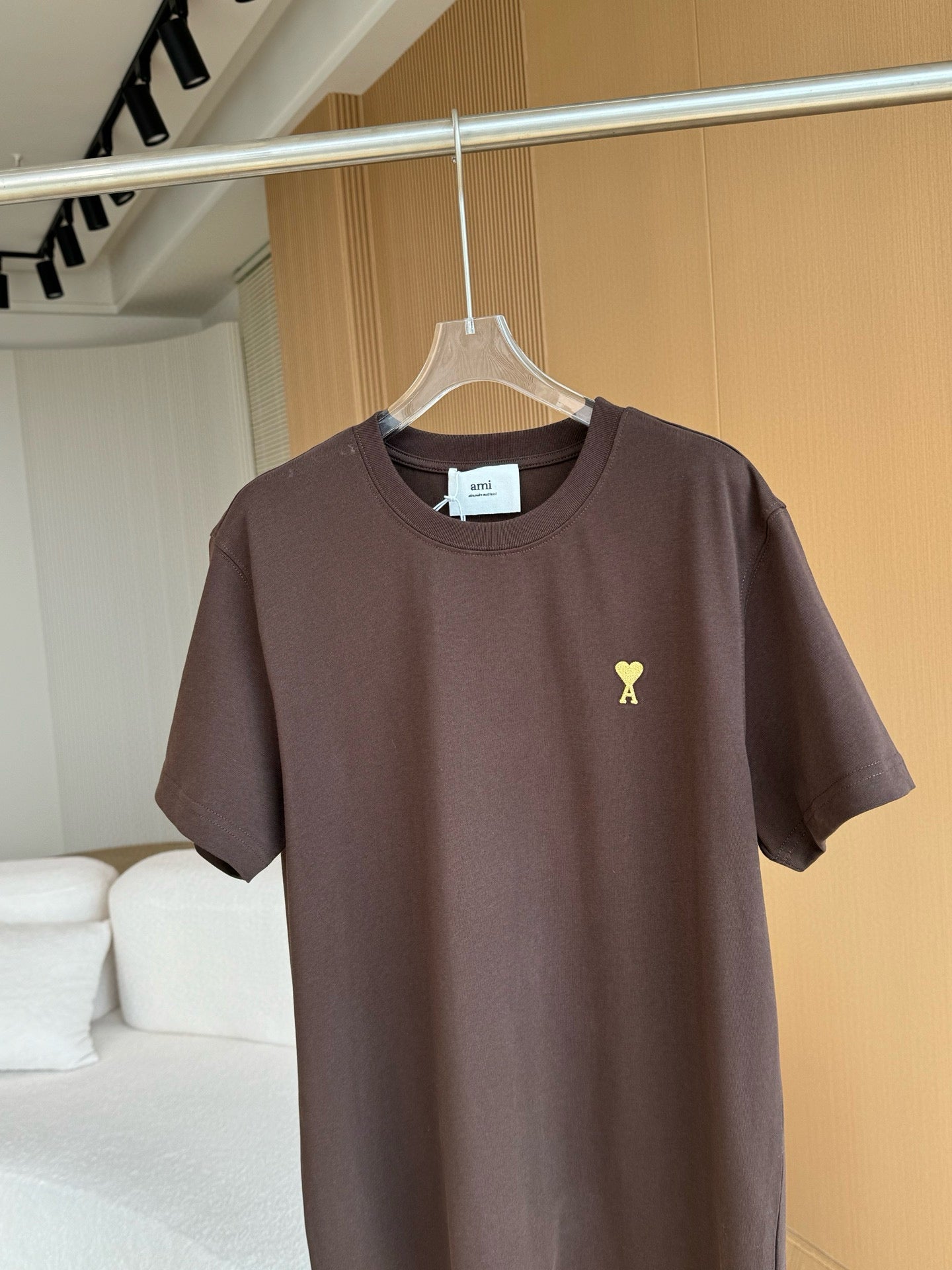 Ami Paris t-shirt en coton à logo brodé