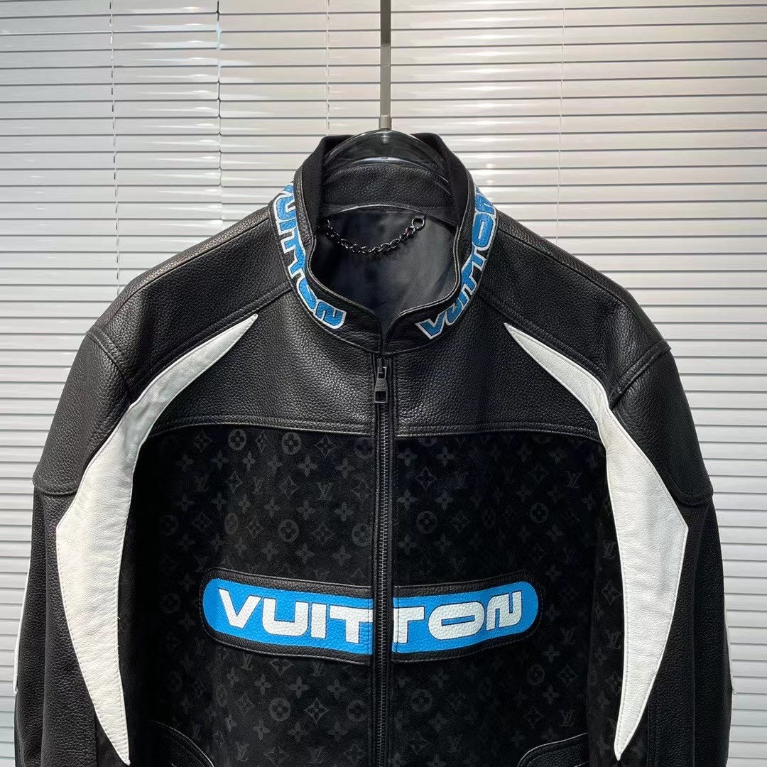 Veste Lv FULL CUIR LEATHER VRAI LEATHER BLACK