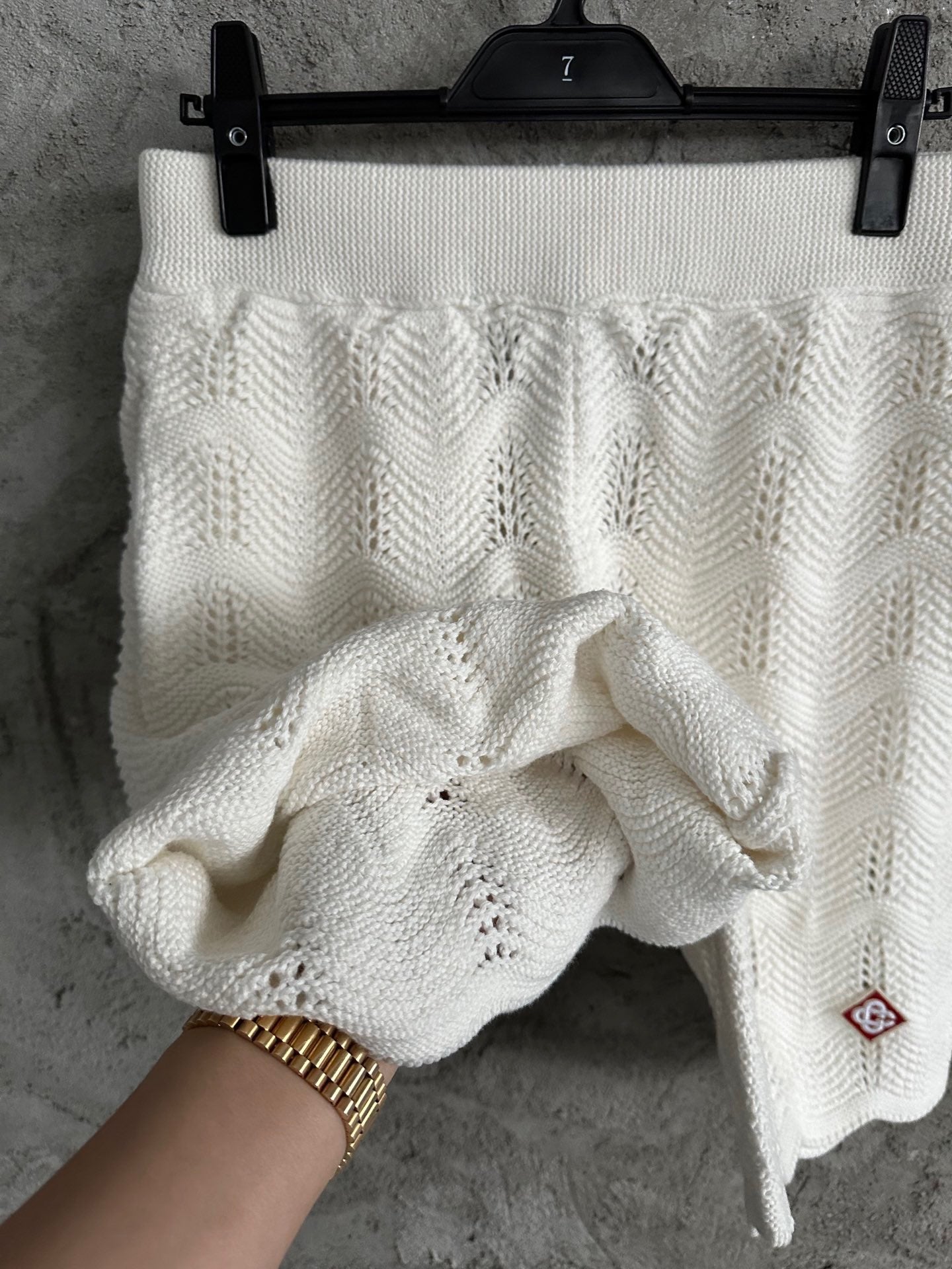 Casab Wavy Gradient Pattern Shorts