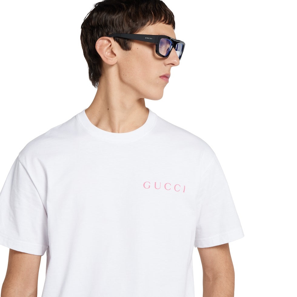 T-SHIRT EN JERSEY DE COTON IMPRIMÉ GG