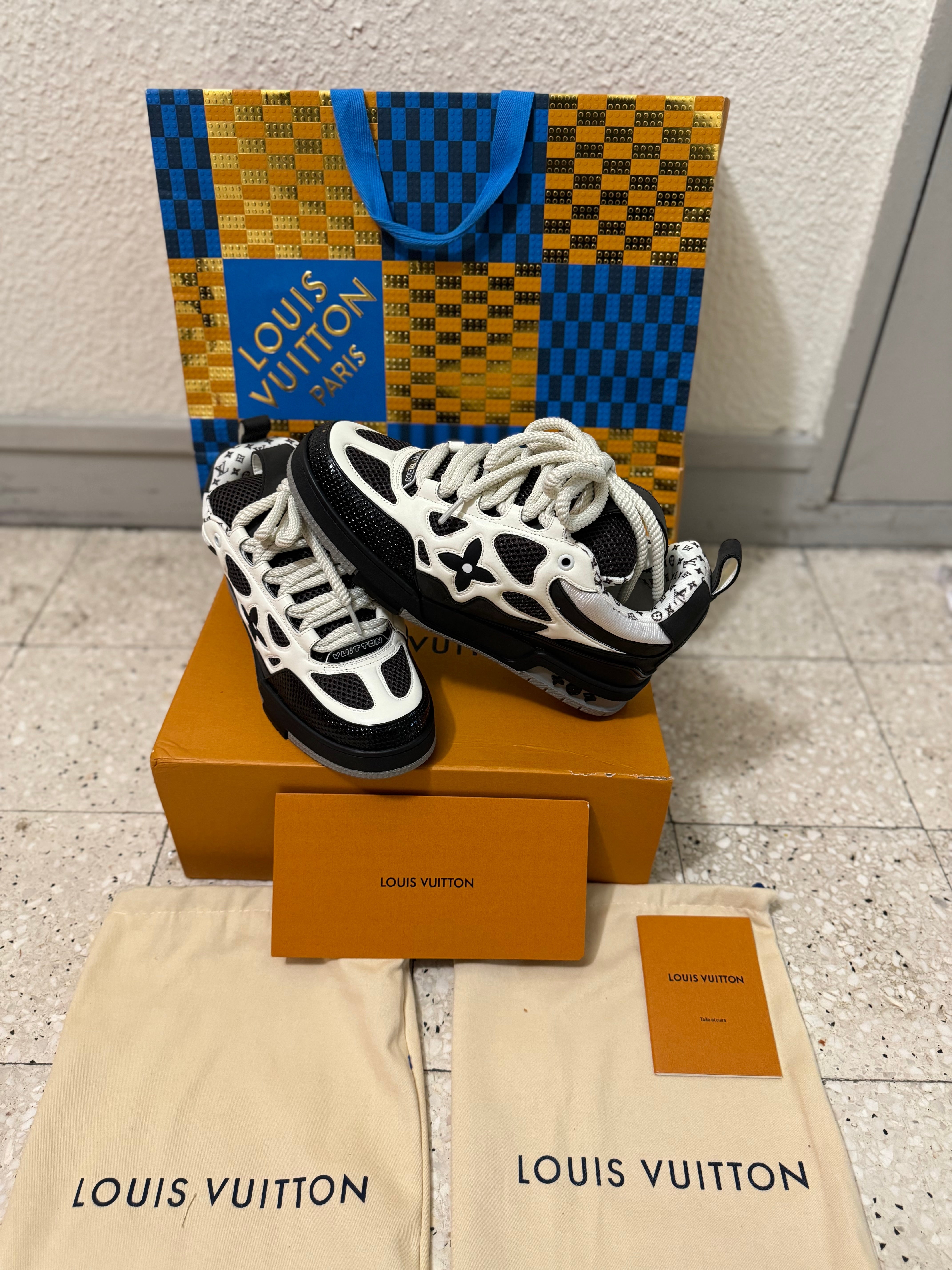 Sneakers Lv Skate grey facture