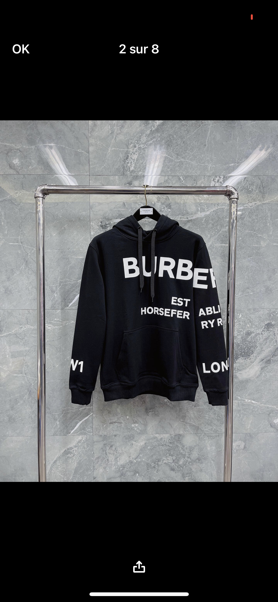 BRB black invoice sweatshirt