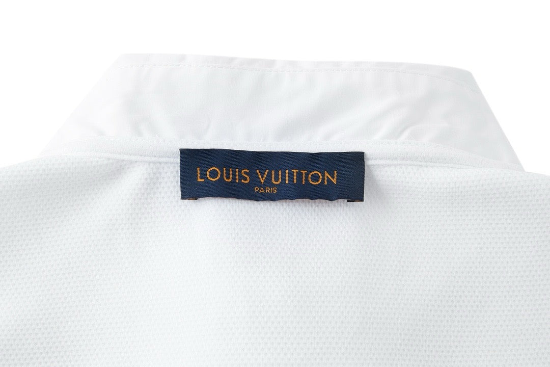 Poloshirt mit besticktem LV-Patch