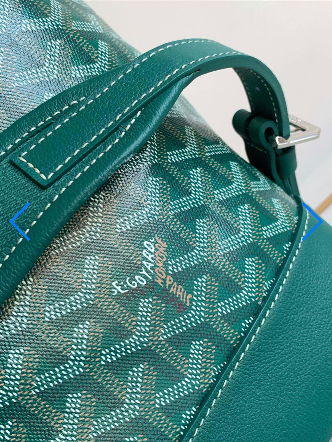 Cisalpin green invoice backpack