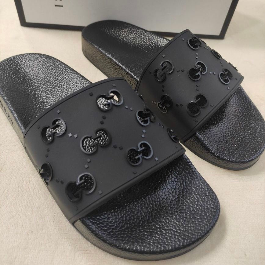 Black gg flip-flops invoice