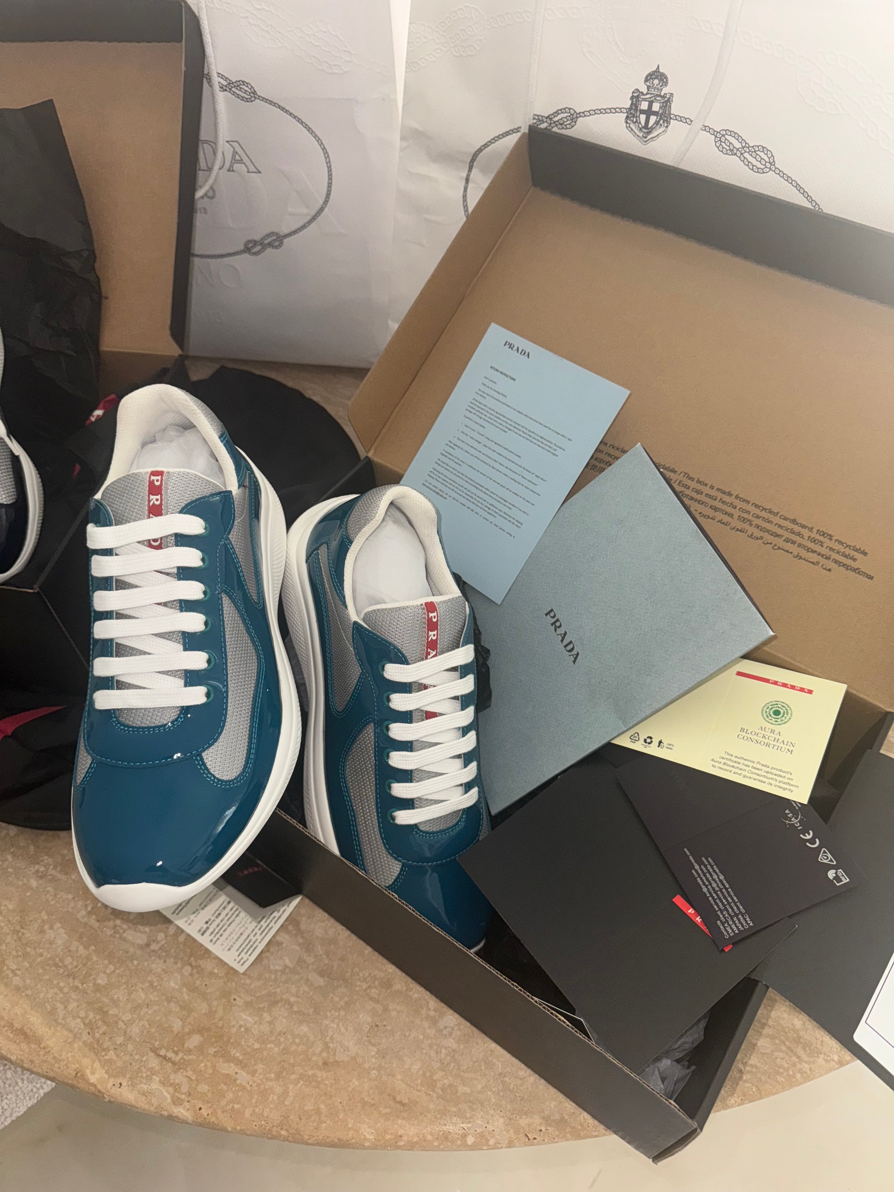 Sneakers Prd America ´ s Cup tissu bike lisse blue lagoon 10/10