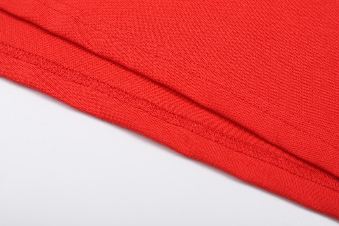 T-shirt rouge à logo ami de cœur rouge