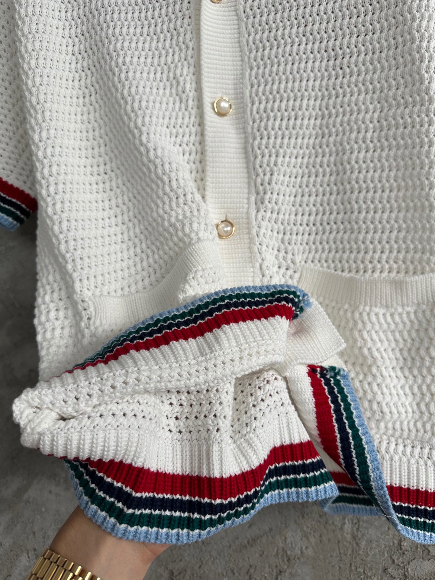 Gothic crochet shirt casa ensemble