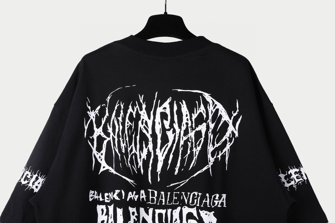 Balenciaga T-shirt en coton imprimé logo LNY
