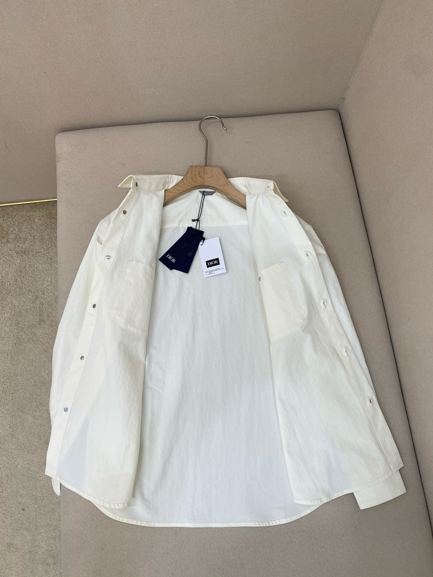 Chemise CD Diamond Twill de coton blanc