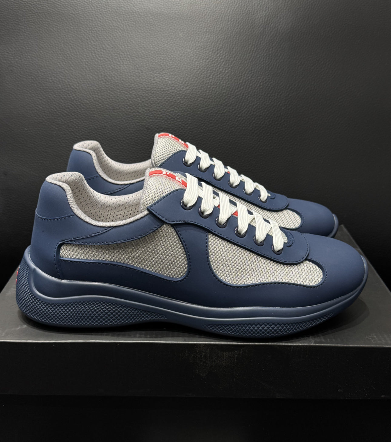 Sneakers Prd America ´ s Cup bleu nuit Gomme & tissu bike 10/10