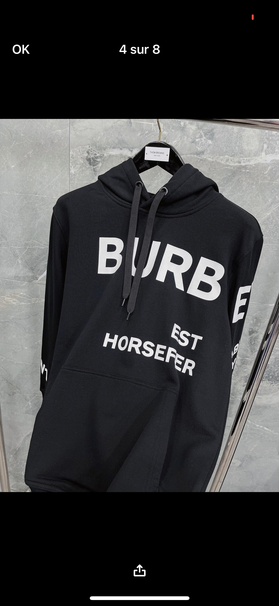 BRB black invoice sweatshirt