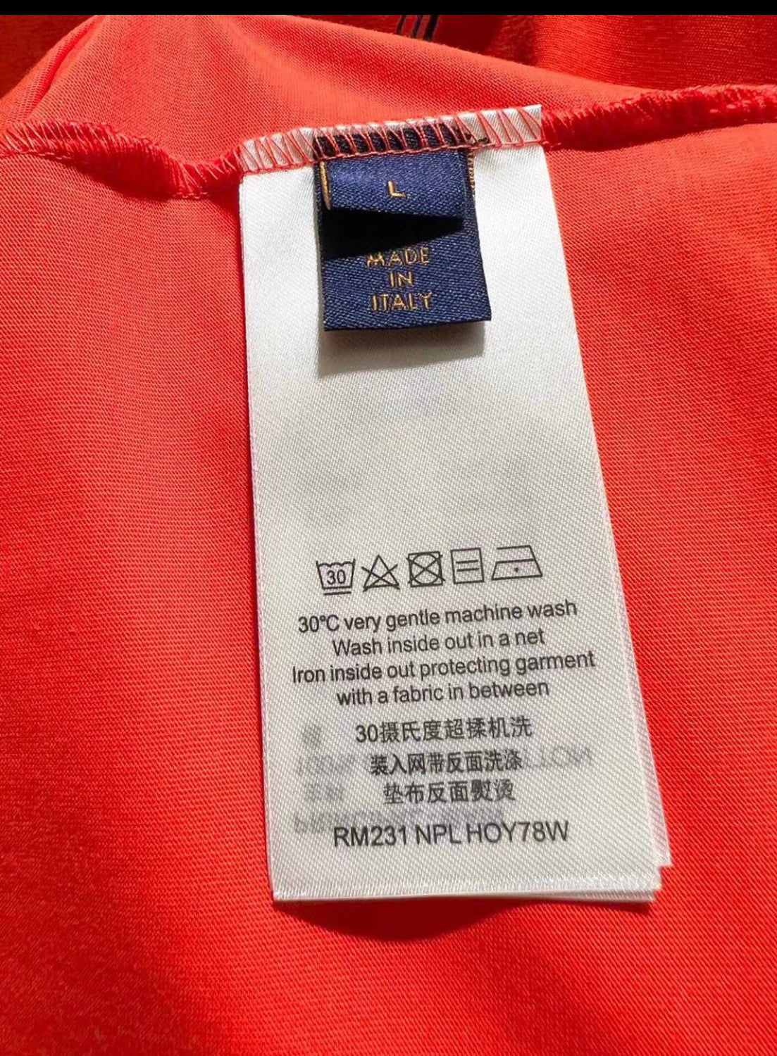 T shirt Lv oversized orange