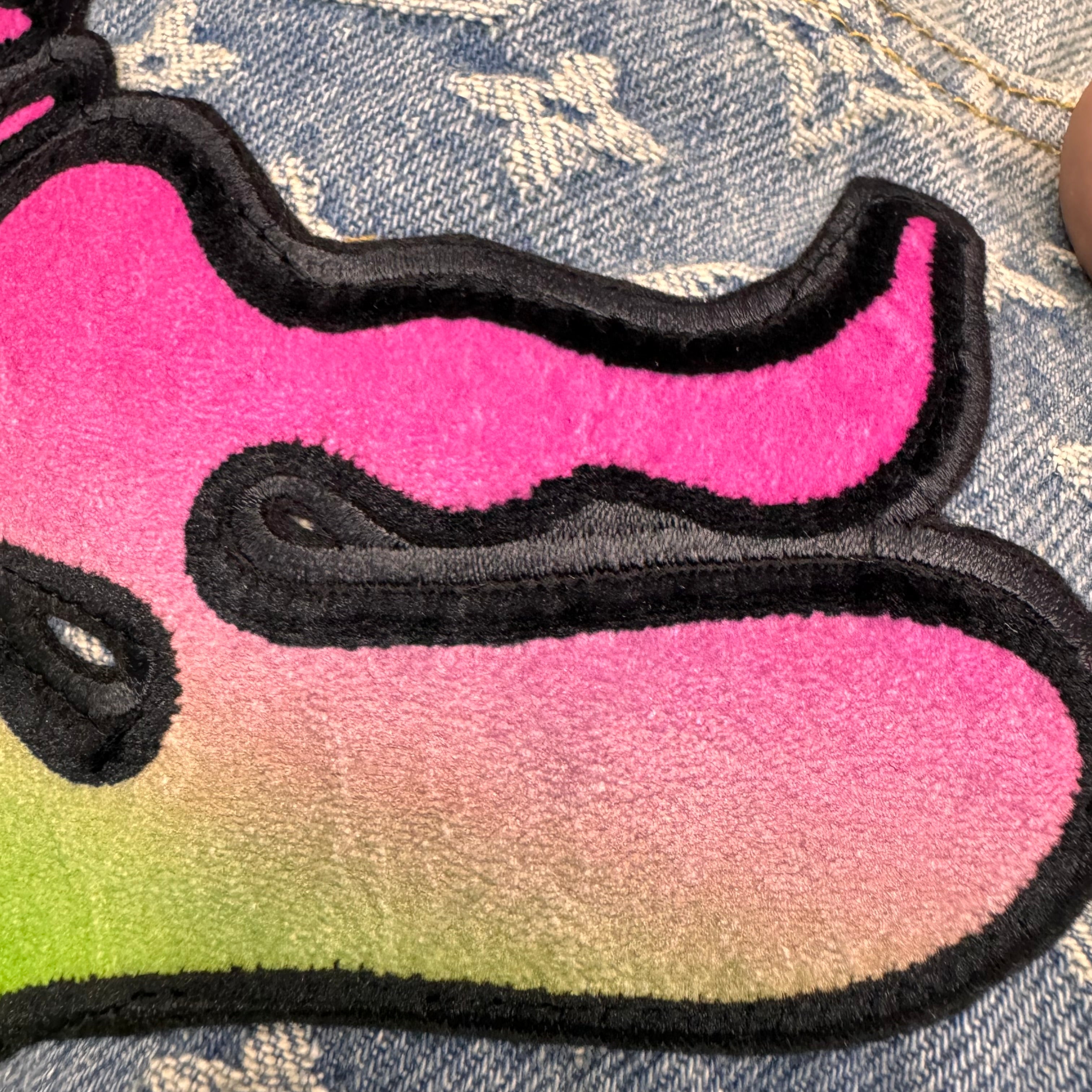 Jean Lv baggy denim facture