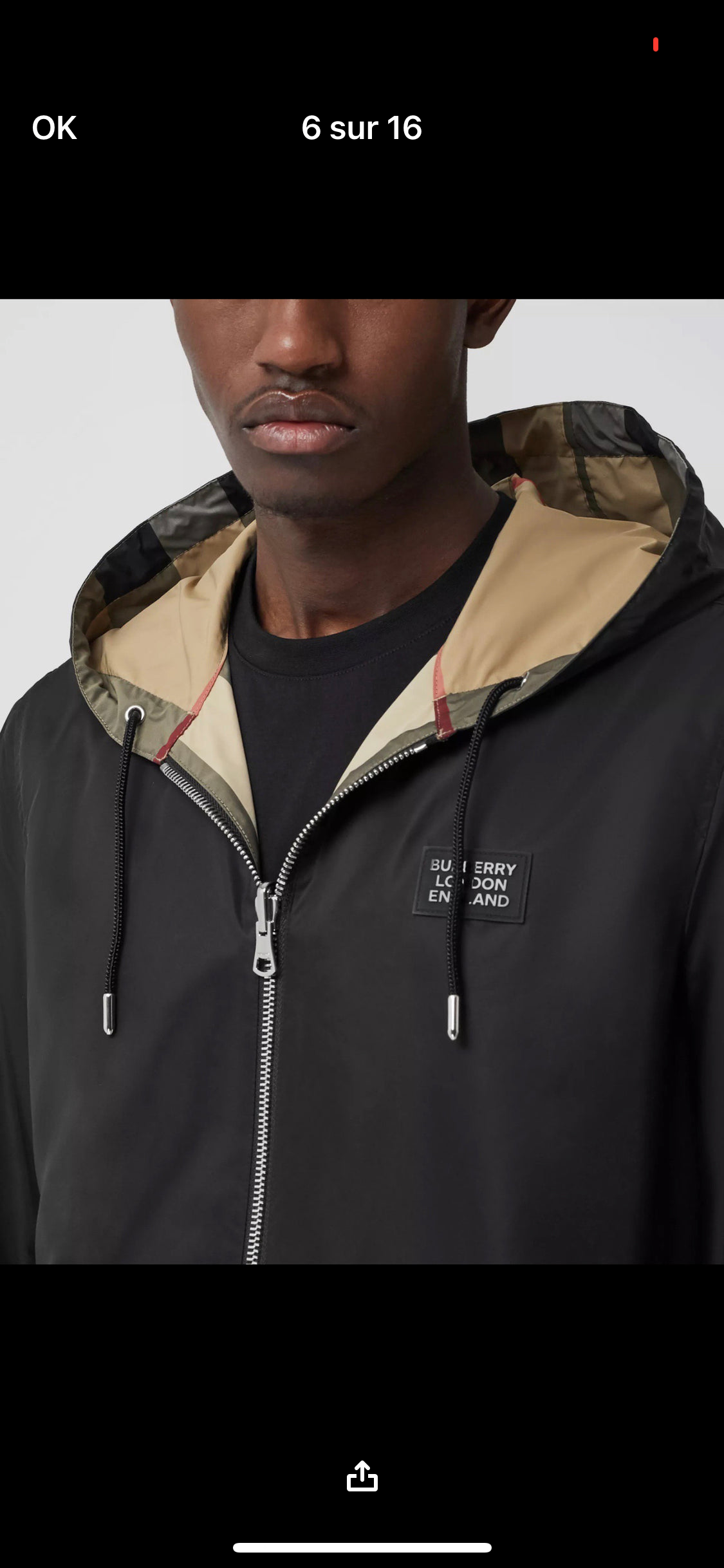 Reversible BRB jacket invoice