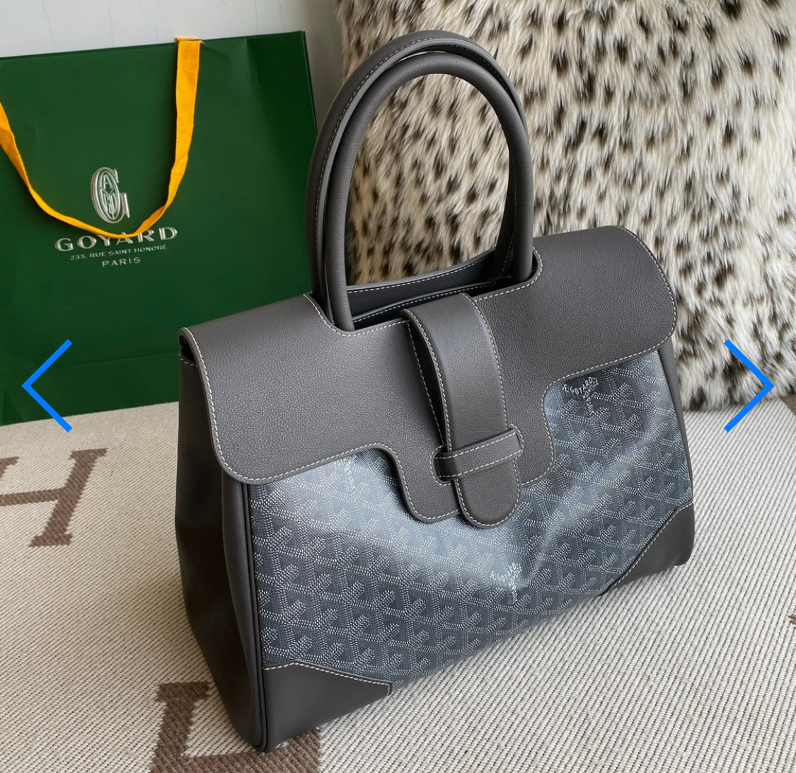 Saigon grey invoice tote bag