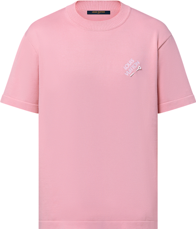 Tee-shirt manches courtes à signature brodée