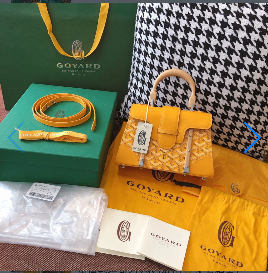 Sac Saigon mini yellow facture