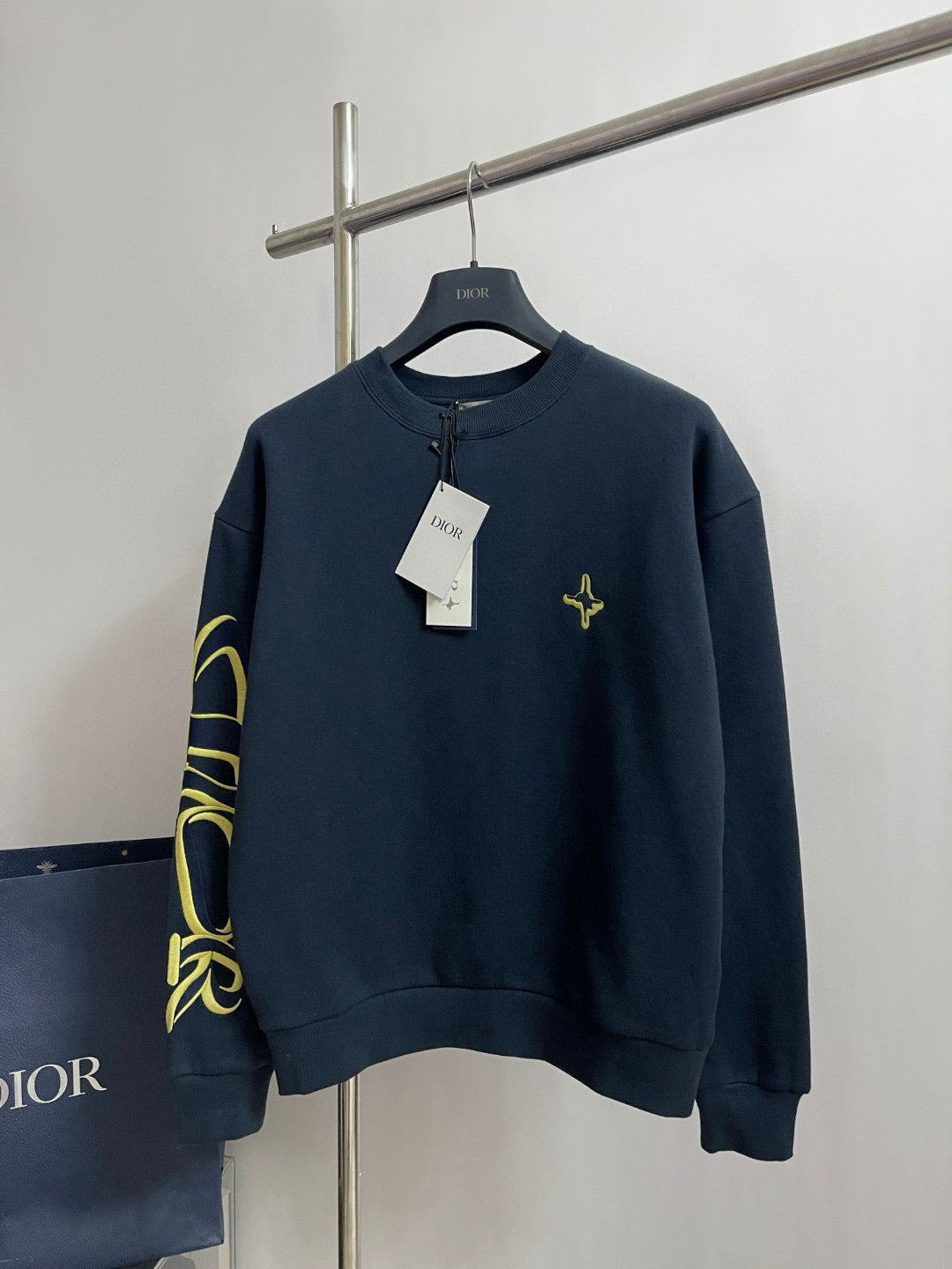 Sweat-shirt CD AND LEWIS HAMILTON Molleton de coton bleu marine