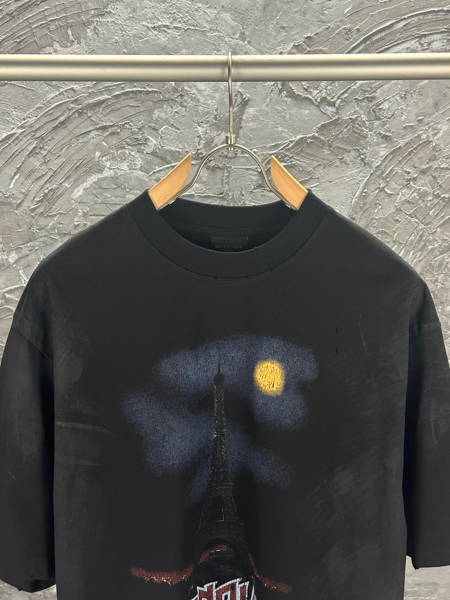 BLNCG T-shirt Paris Moon oversize - Noir