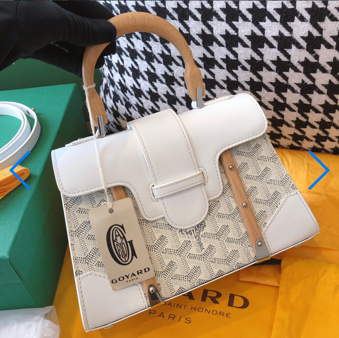 Sac Saigon mini white facture