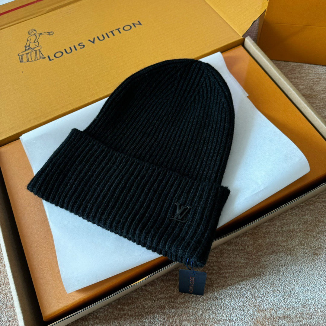 Black Lv hat with ticket