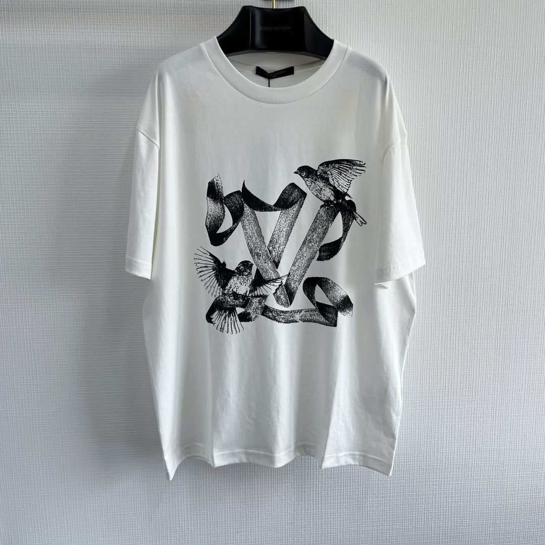 T shirt Lv coton imprimé