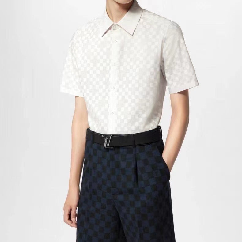 LV cotton short sleeve shirt