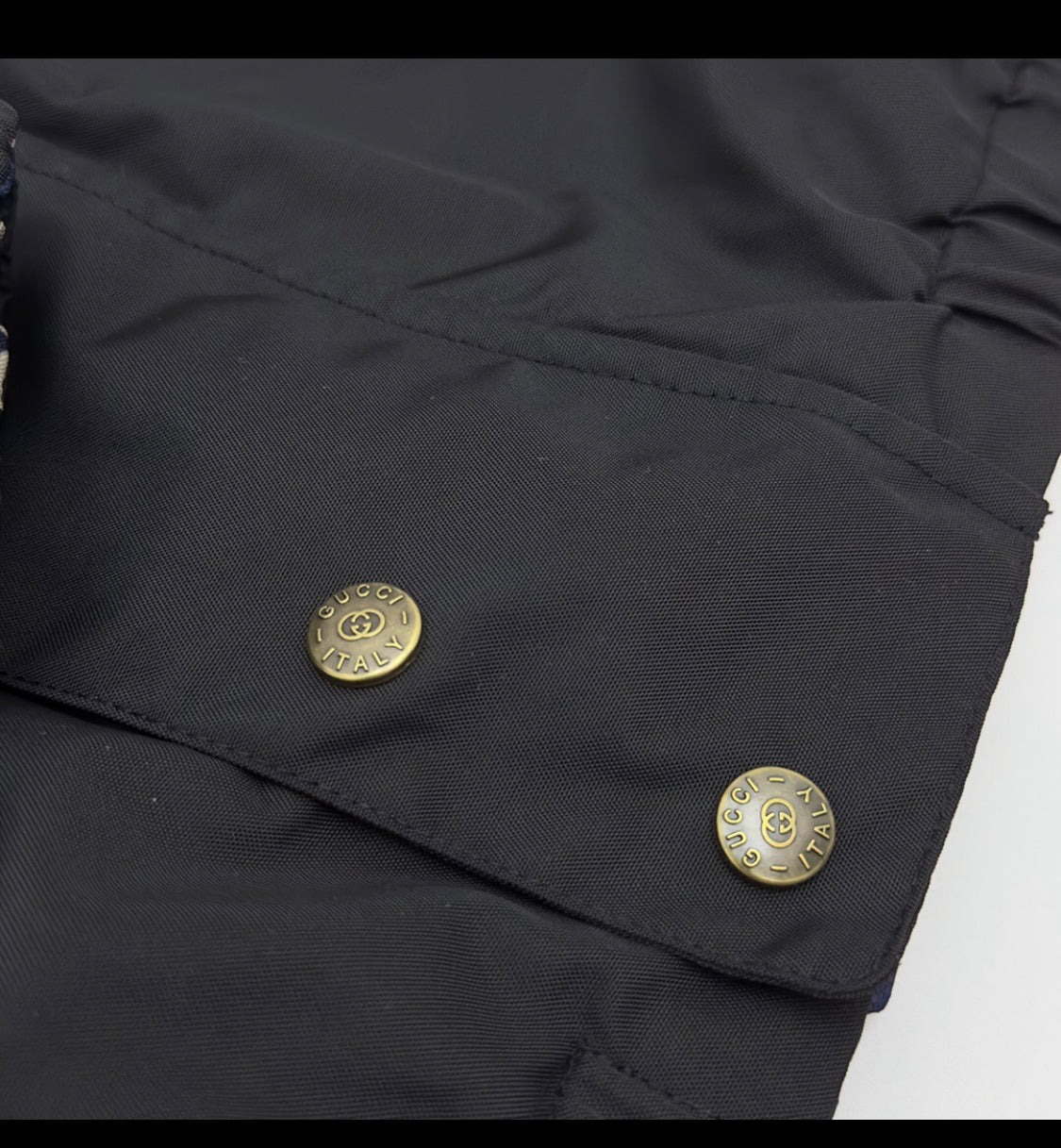 Veste gg blue night / black reversible facture