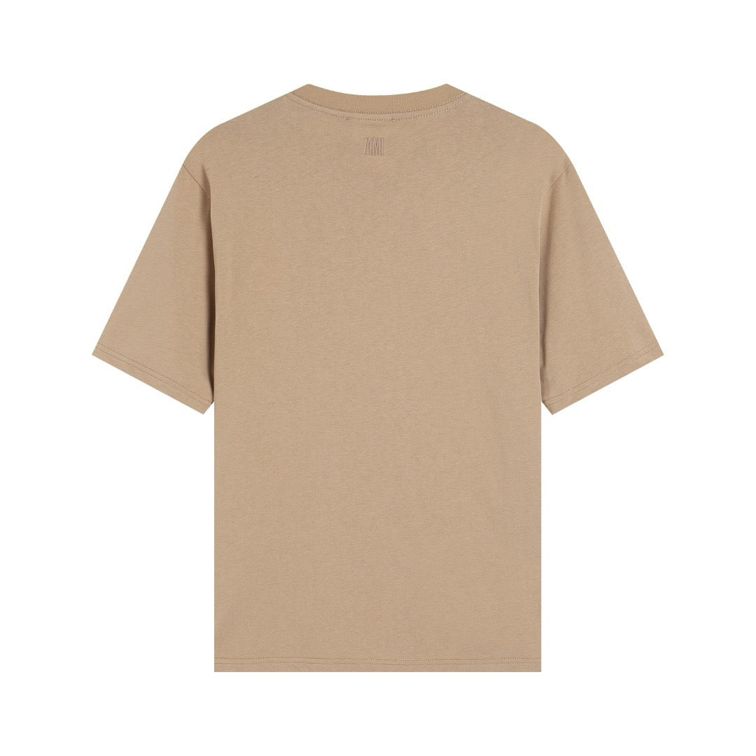 T-shirt marron à logo ami de cœur marron