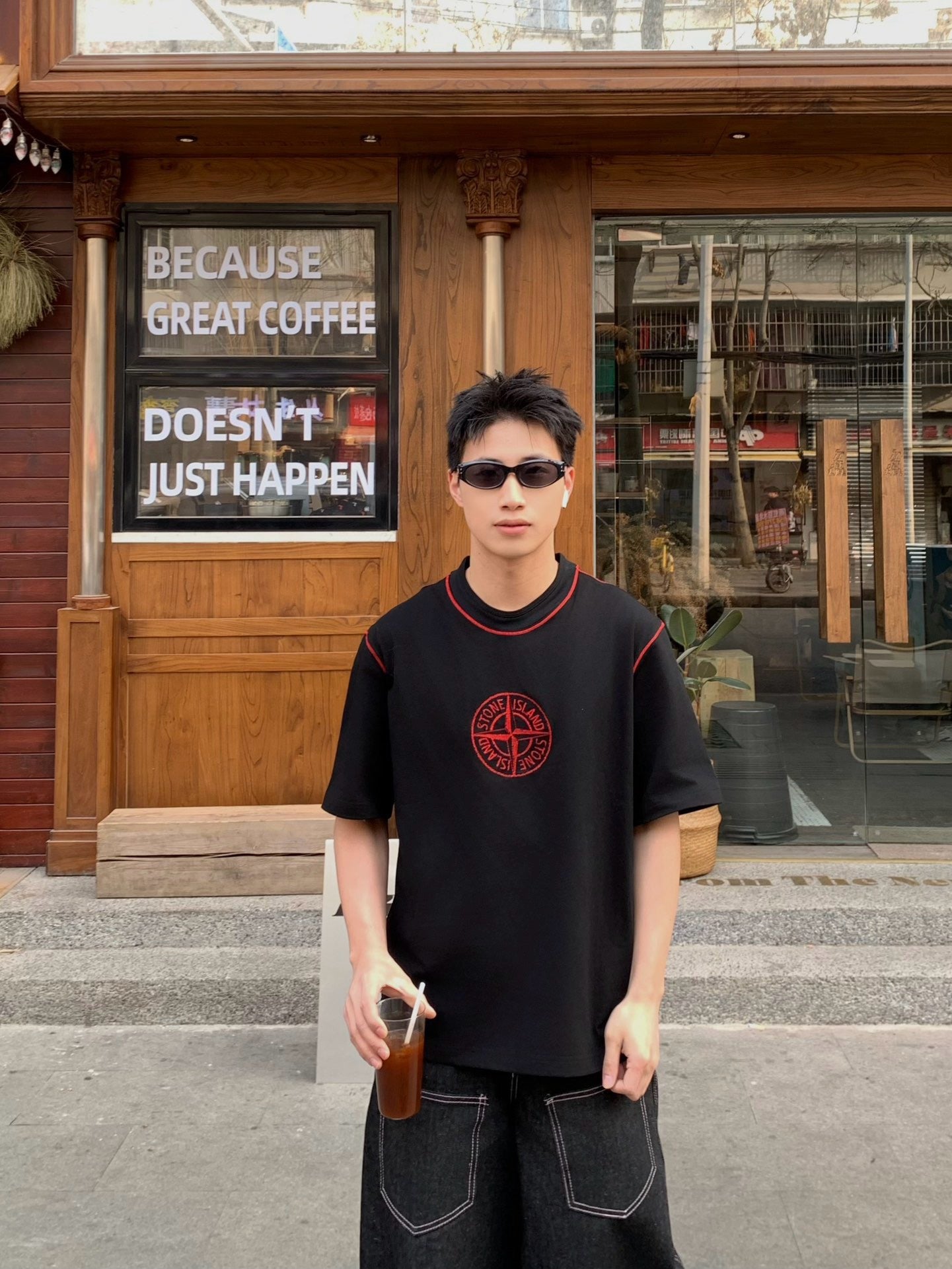 TSHIRT STONE IS OMBED ORGANIC COTTON JERSEY