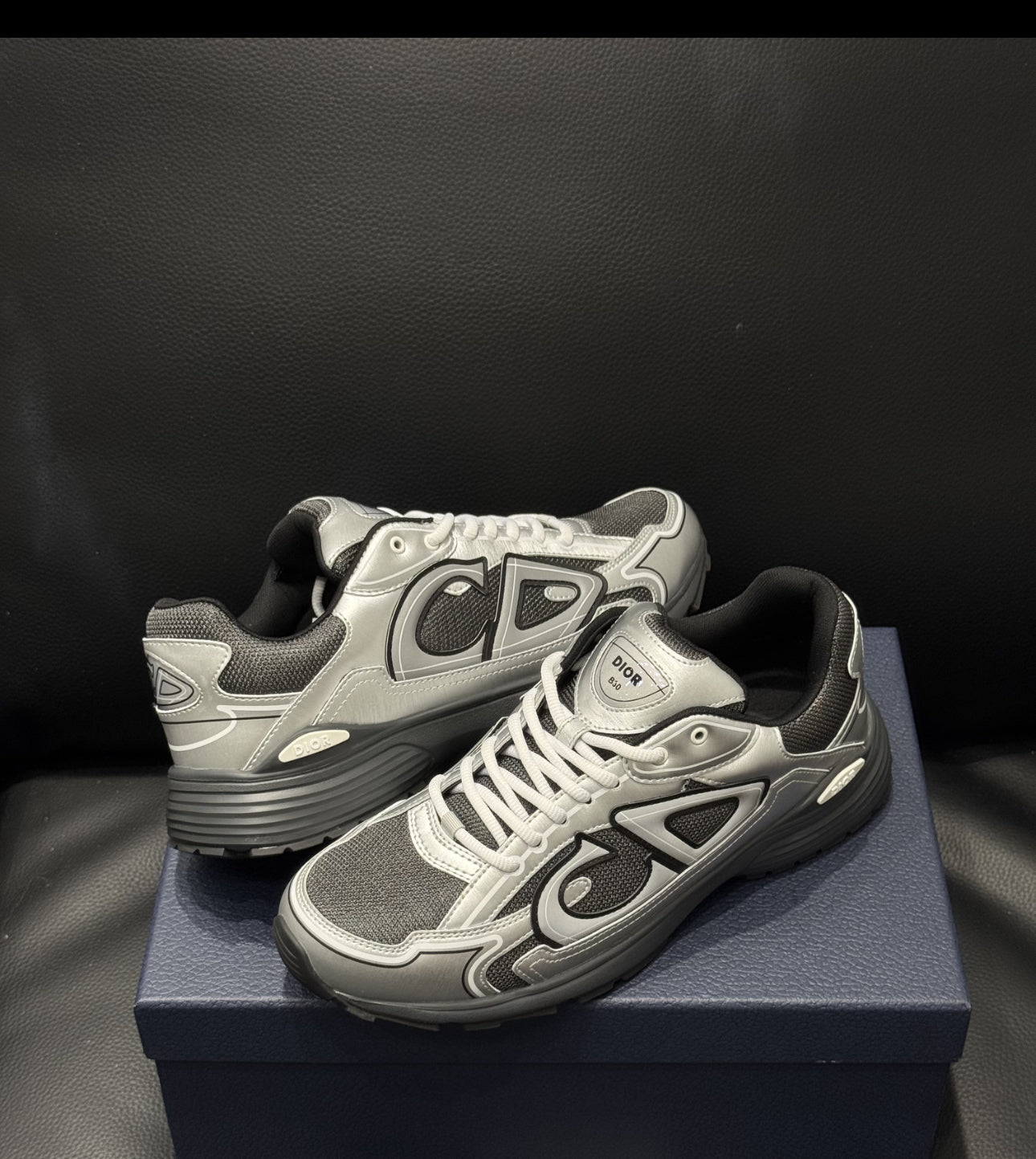 SNEAKERS B30 V3S 2025 💡 VERSION BIEN LISSE Sneaker B30 Countdown Maille technique blanche effet metallisé et tissu technique FACTURE PACKAGING COMPLET MODÈLE POUSSÉ