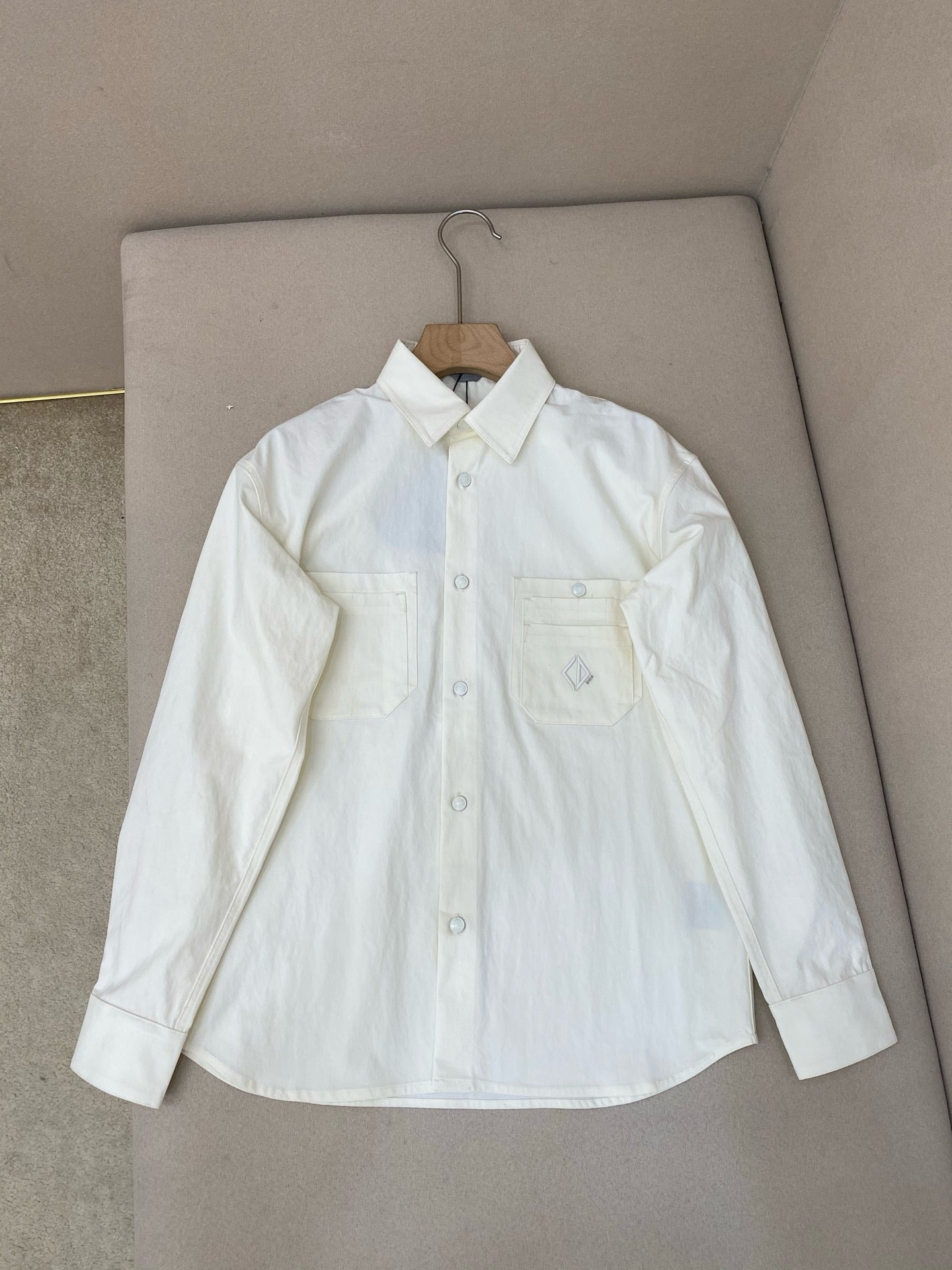 Chemise CD Diamond Twill de coton blanc