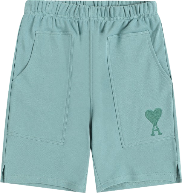 Short pistache à petit logo ami de cœur vert