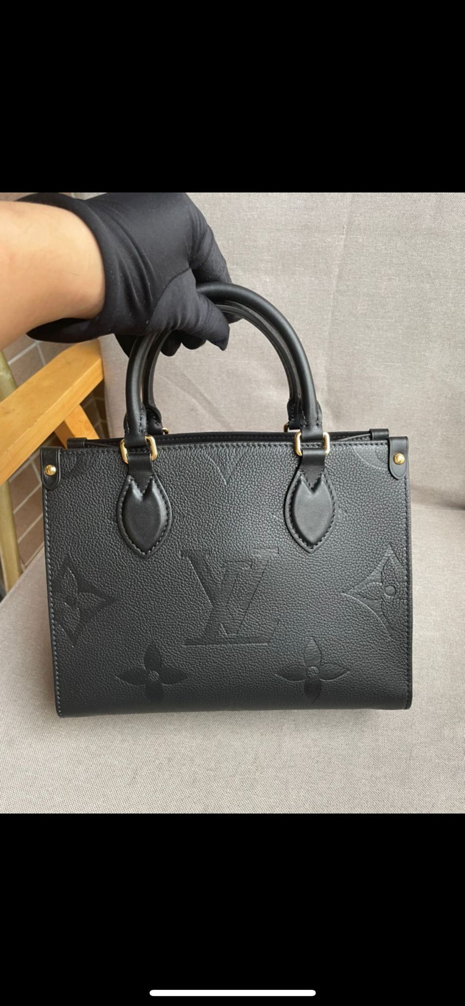 Cabas onthego pm noir facture