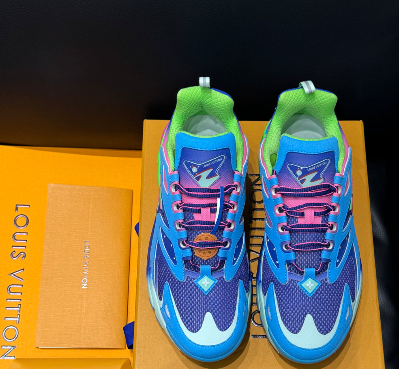 Sneakers Lv tatic blue pink facture