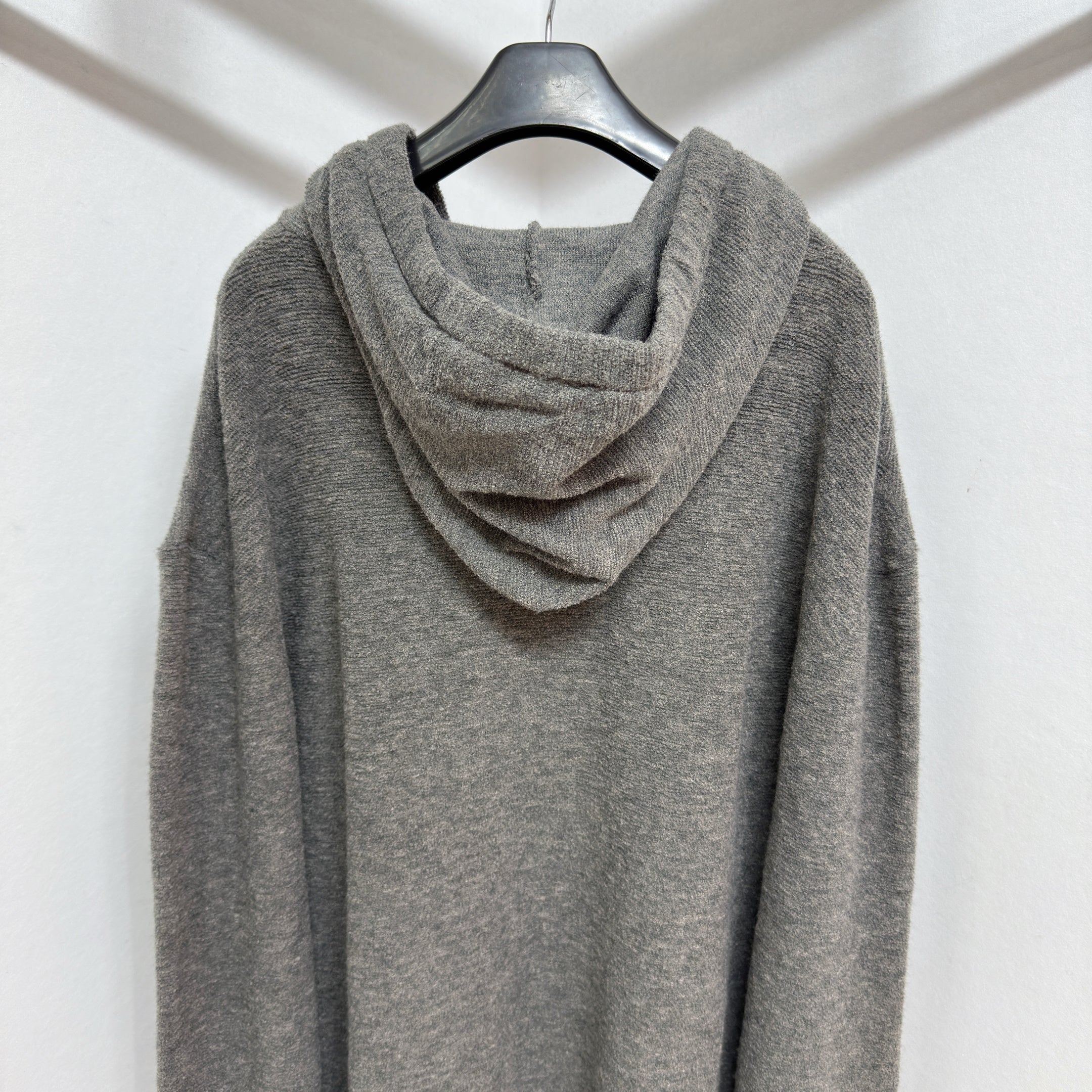 Sweat à capuche en laine Loew gris 10/10