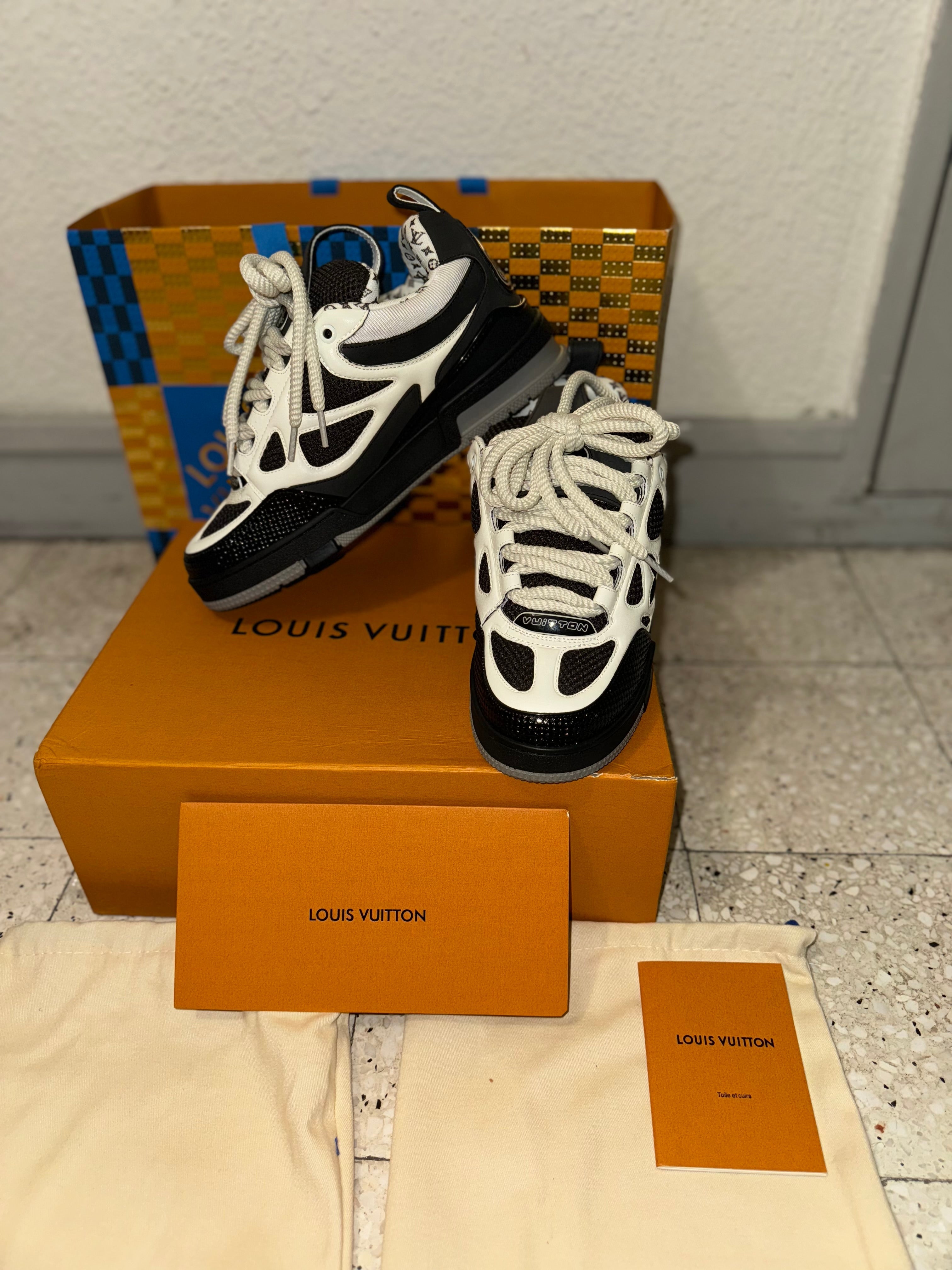 Sneakers Lv Skate grey facture