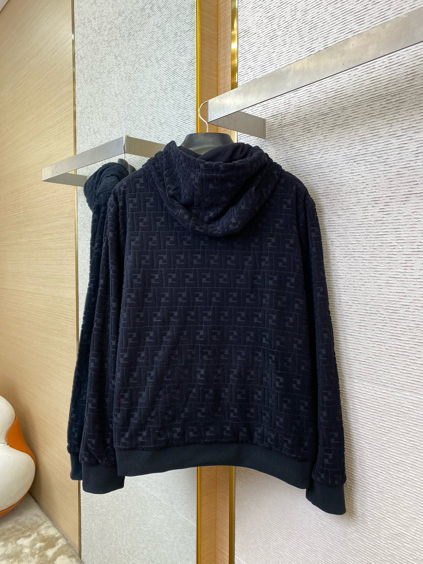 Blouson Sweat-shirt en jersey noir FF 10/10