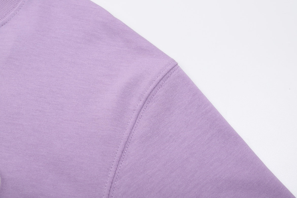 T-shirt vert à logo ami de cœur violet
