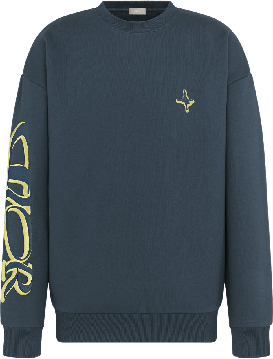 Sweat-shirt CD AND LEWIS HAMILTON Molleton de coton bleu marine