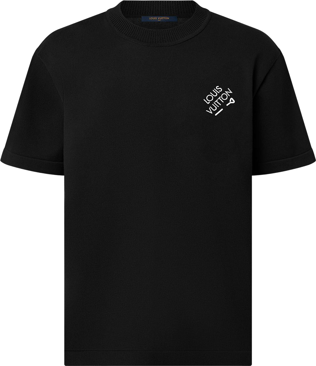 Tee-shirt manches courtes à signature brodée