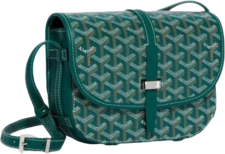 Sac Belvédère green leather facture