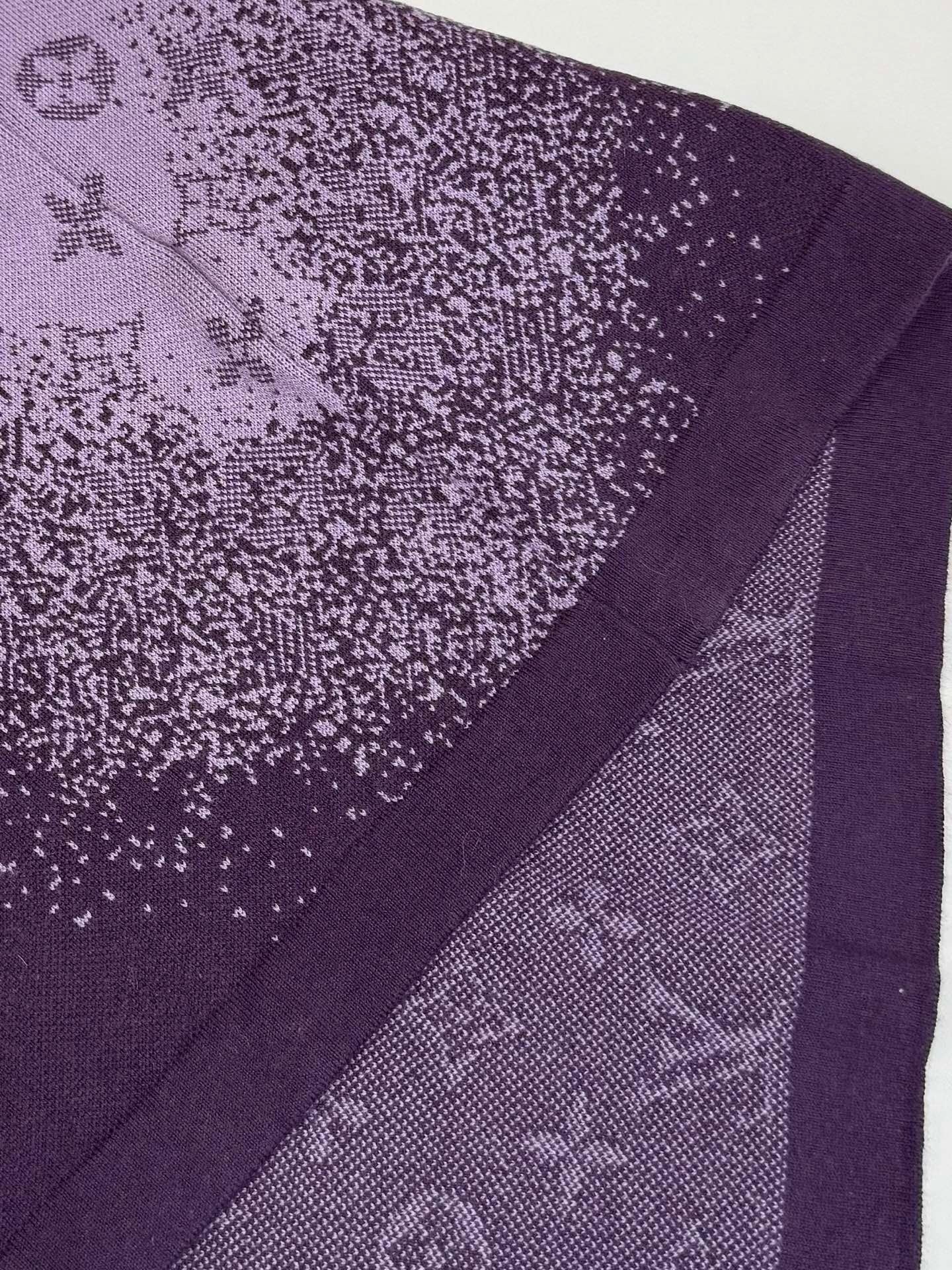 T-shirt Purple lv maille jacquard Monogram