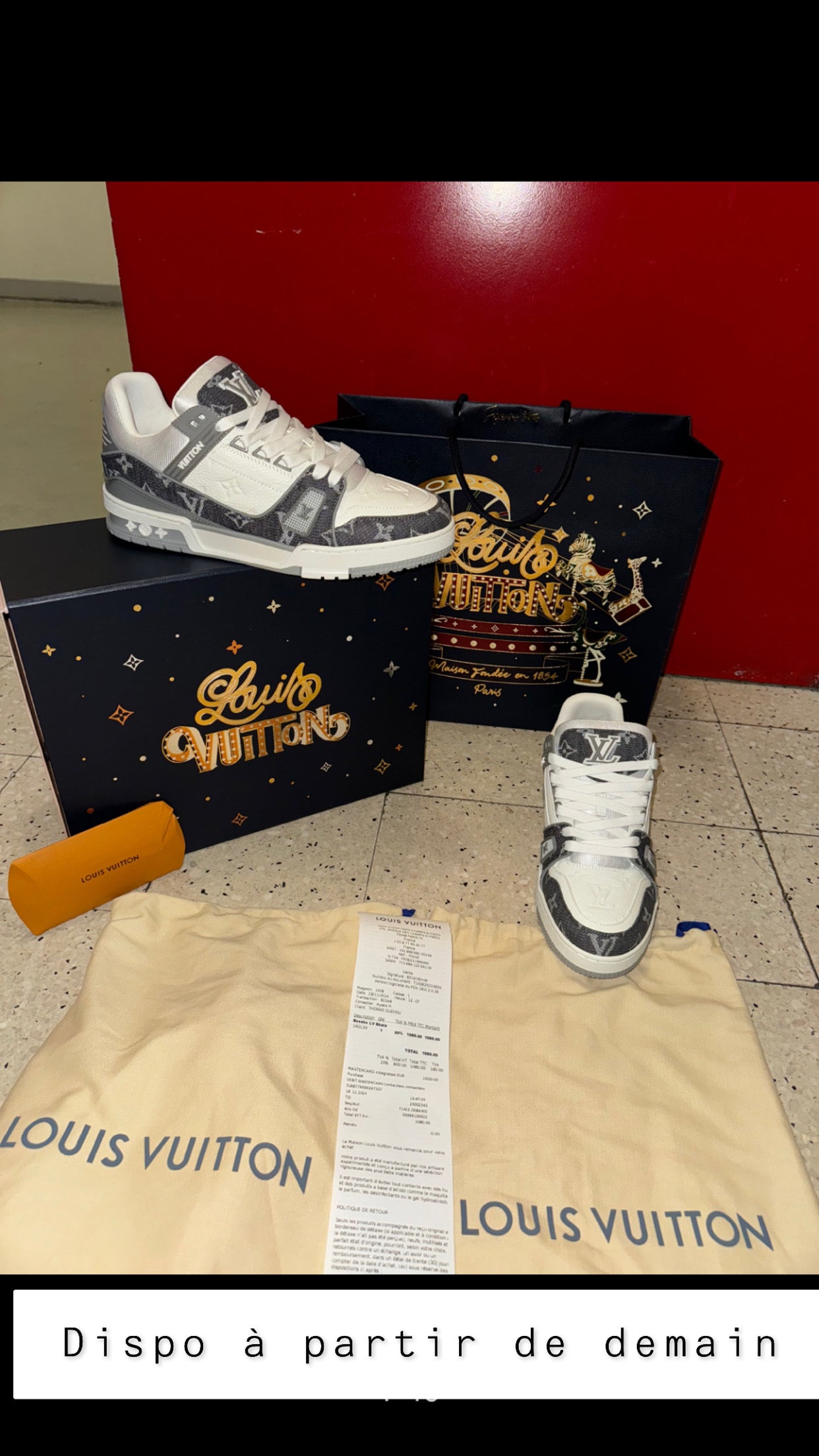 Sneakers Lv Trainers grey facture 10/10 quality