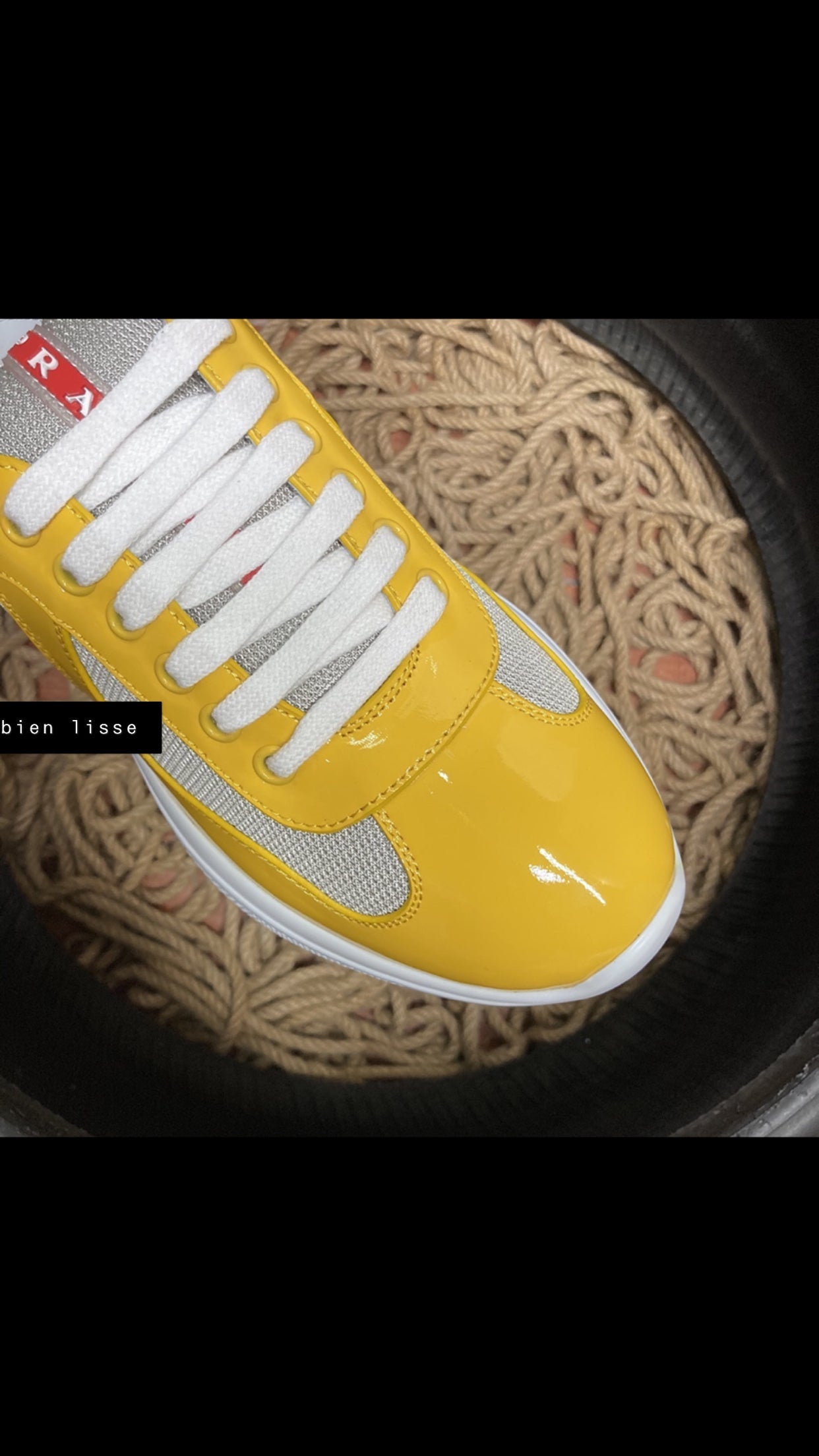 Sneakers Prd America ´ s Cup tissu bike lisse yellow