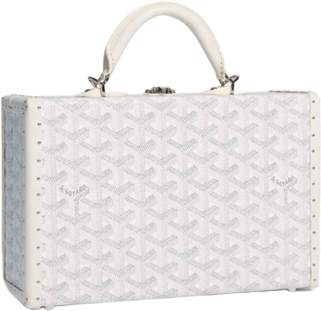 White invoice trunk bag