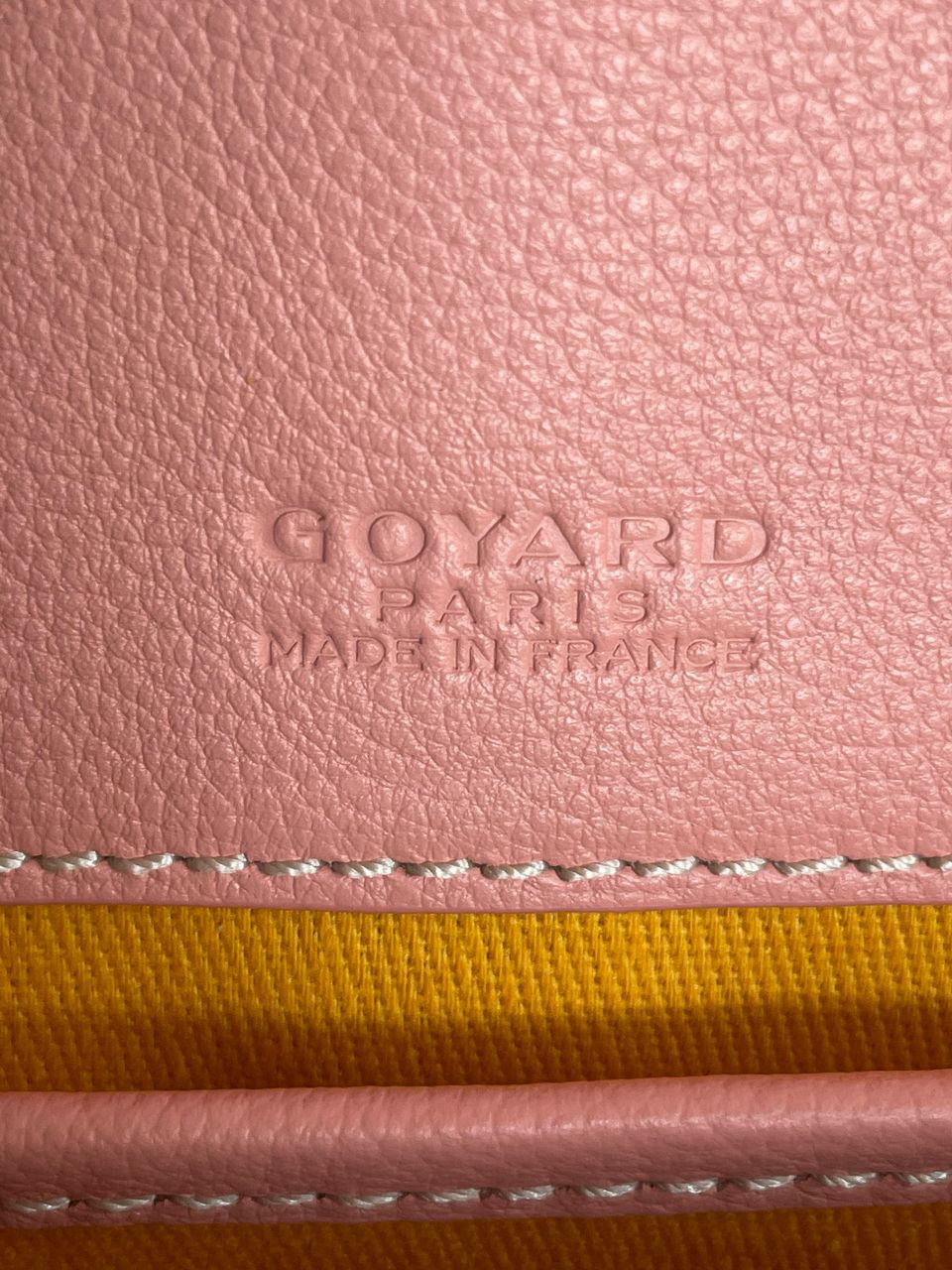 Belvédère bag limited edition Rose leather invoice.