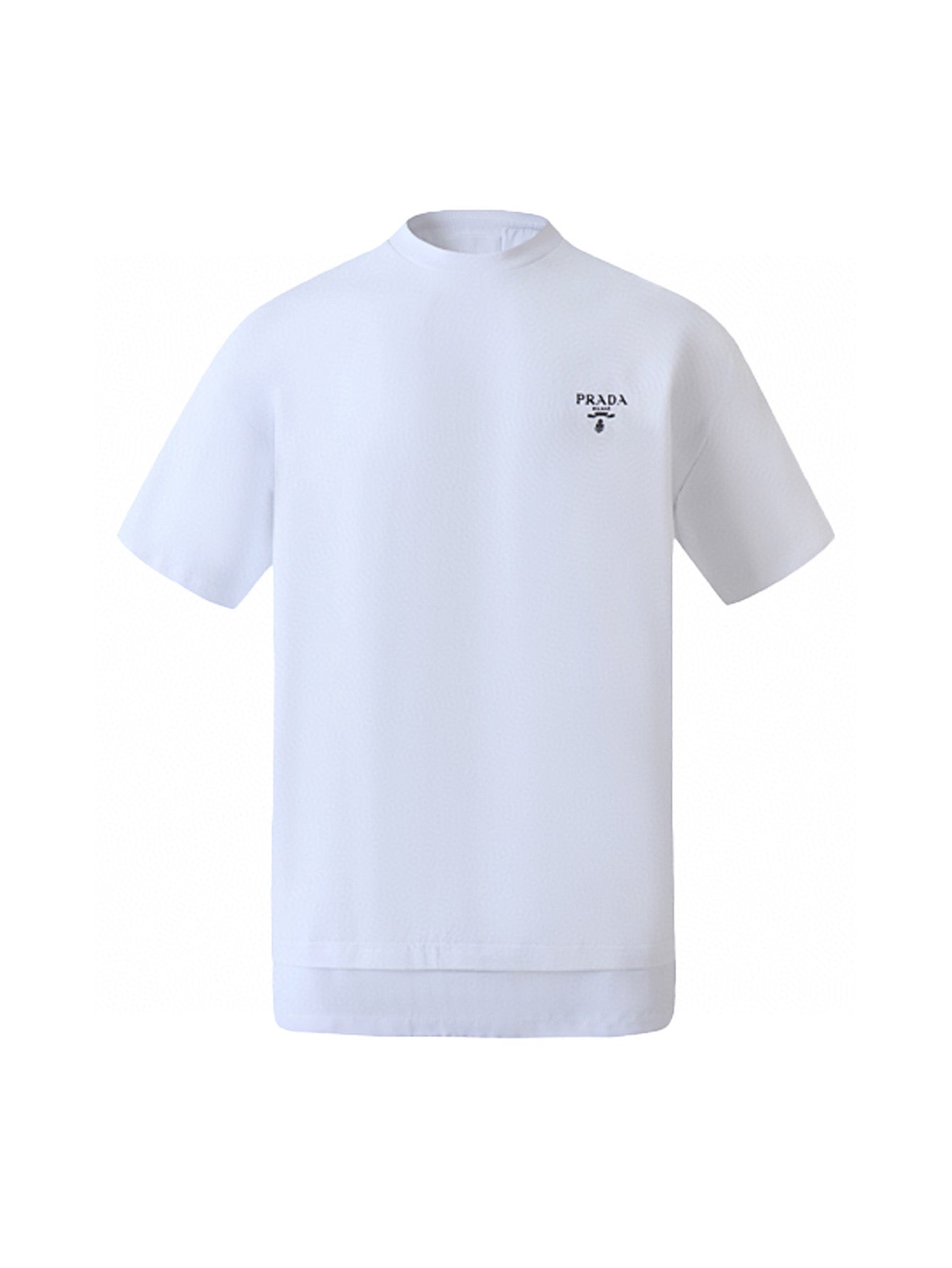 t’logo-print panelled T-shirt PRD