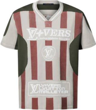 Tee-shirt manches courtes à motif intarsia lv